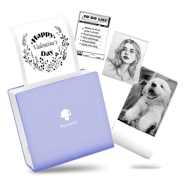 Phomemo M02 Mini Thermal Printer Wireless Bluetooth Inkless Pocket Printer Stick