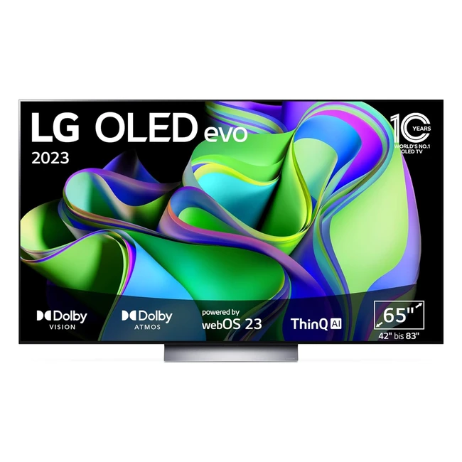 LG OLED65C31LA TV 165 cm 65 OLED EVO TV - Smart TV WebOS 23 LG ThinQ AI