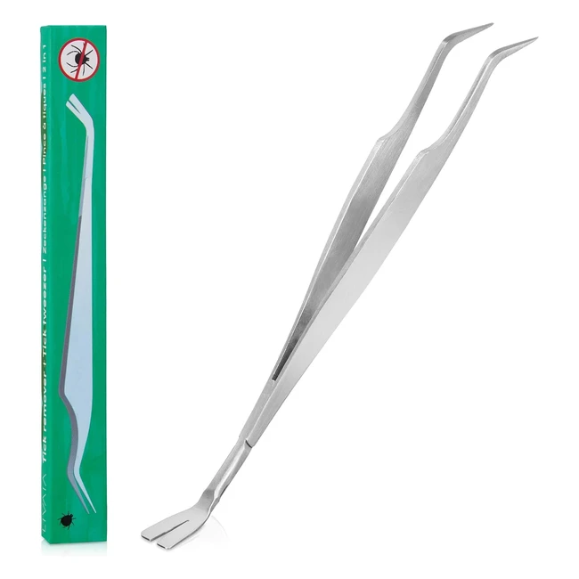 Livaia Zeckenzange Metall 2in1 Zeckenzange Edelstahl fr Mensch Hund und Katze 