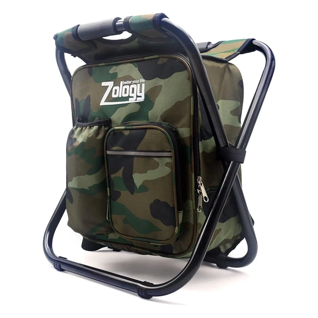 Sac dos pliant Zology avec refroidisseur - Camping Chaise Tabouret