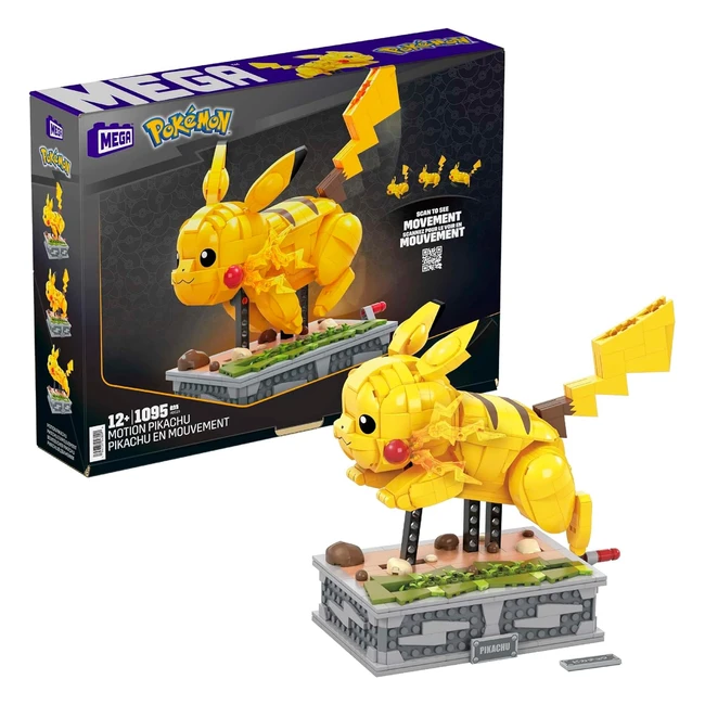 Mega Pokemon Figur Motion Pikachu 1095 Teile Beweglich HGC23