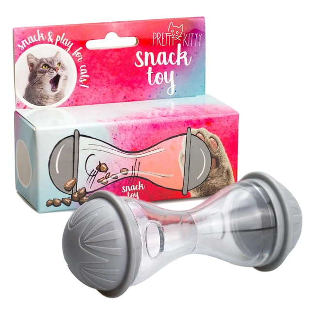 Intelligenzspielzeug Katze - Pretty Kitty Katzenfutter Spielzeug Premium Snack Spender und Futterball