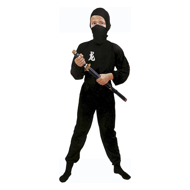 Travestimento Bambino Ciao Black Ninja Costume Nero 79 Anni 61105L