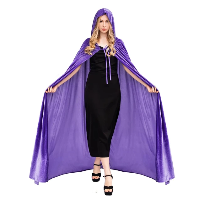 Capa con Capucha Tamao Grande Halloween Terciopelo Vampiro Bruja