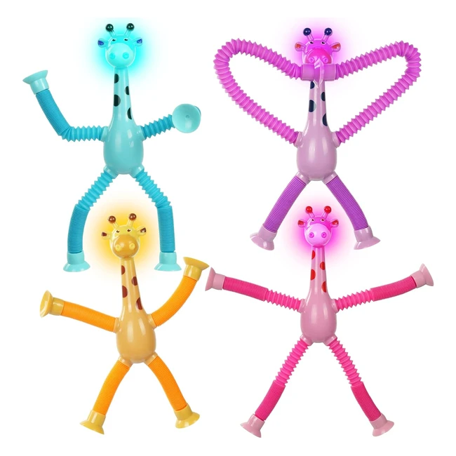 Giocattolo Giraffa Telescopica 4pz - Gioco Educativo Antistress