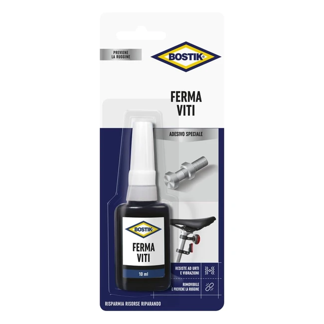 Bostik Ferma Viti Bloccante Fluid 10ml - Resistente a Urti e Vibrazioni
