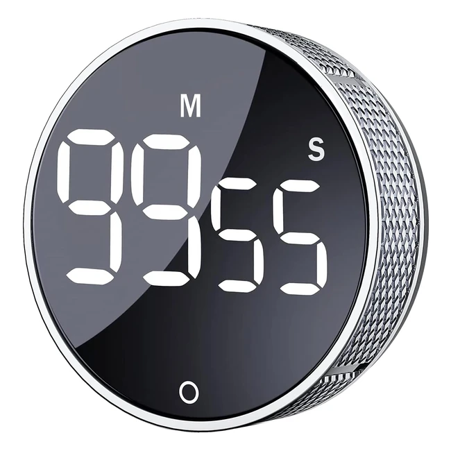 Digital Kitchen Timers Visual Timers Large LED Display Magnetic Countdown Countup Timer - Easy for Kids and Seniors