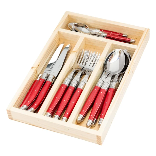 Ensemble de 24 pièces de fruits mixtes Laguiole Jean Dubost 0713152