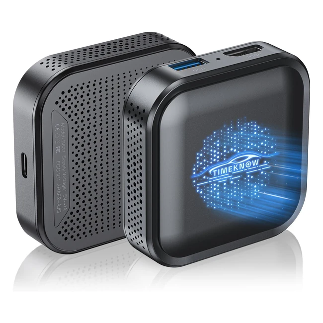 Adaptateur Carplay sans fil 3en1 Timeknow R607 - Android 11 - Netflix YouTube TikTok - Box Multimédia Voiture