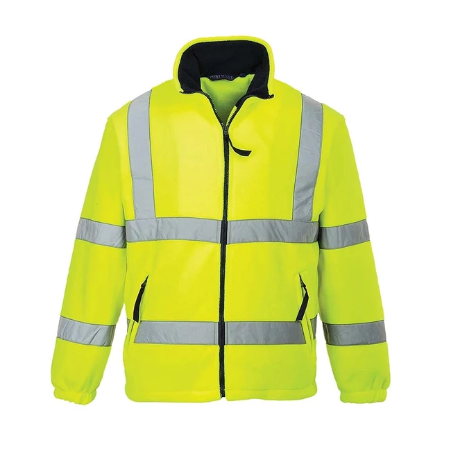 Portwest F300 Reflective Hi-Vis Fleece Yellow 5XL - Safety Visibility Warmth
