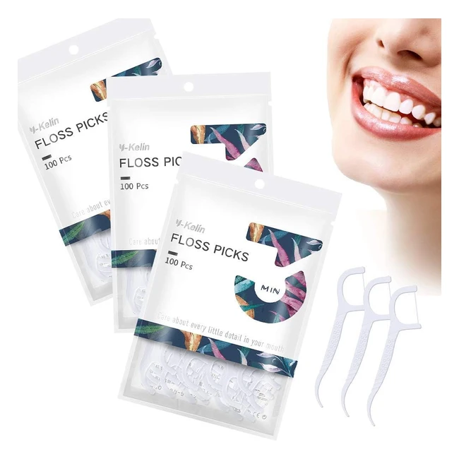 Dental Floss 300 Pcs Toothpick Teeth Cleaning - High Quality Dental Floss Stick