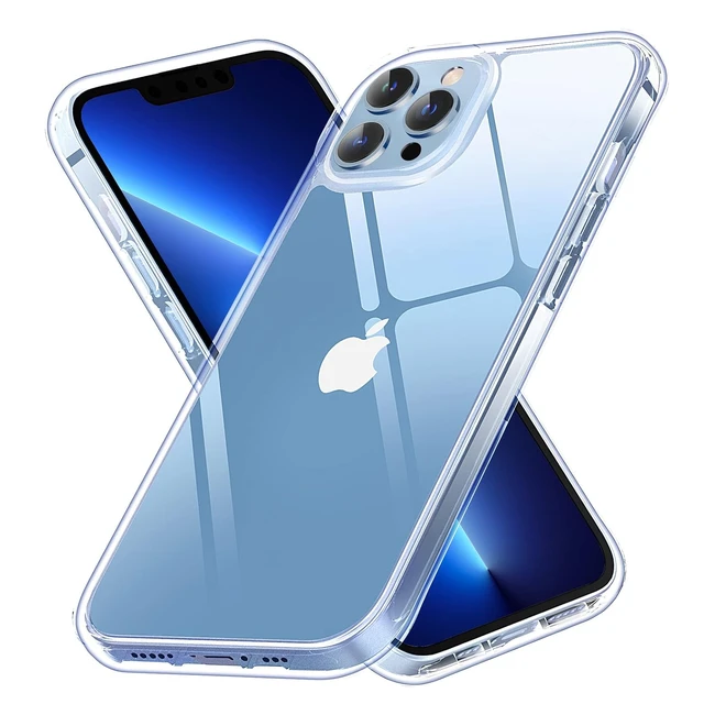 Vimiki Clear iPhone 13 Pro Max Case | Shockproof Military Grade Protection | Thin Slim Fit Cover