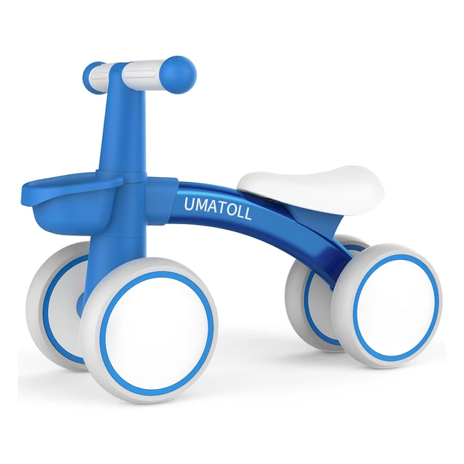 Bicicletta Senza Pedali Umatoll 1224 Mesi con Cestino Giocattolo - Leggera e Stabile