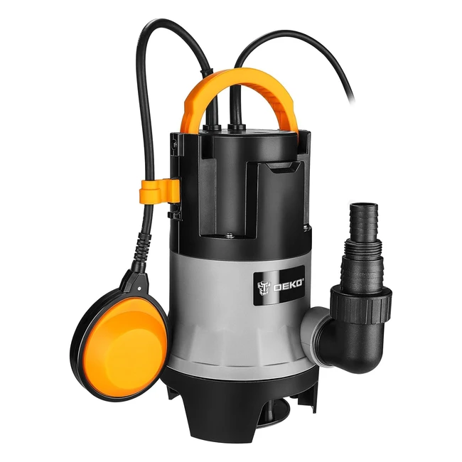 Bomba de Agua Sumergible DEKO 400W 10000hl Aguas Sucias con Interruptor de Flotador