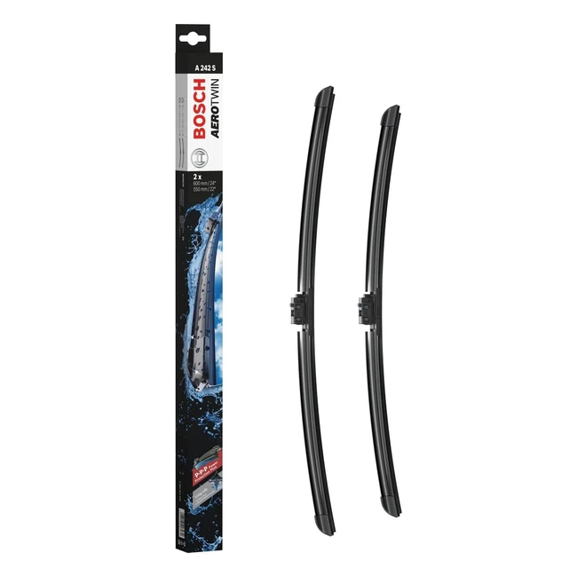 Balais d'essuie-glace plats Bosch Aerotwin A242S - 1 paire avant