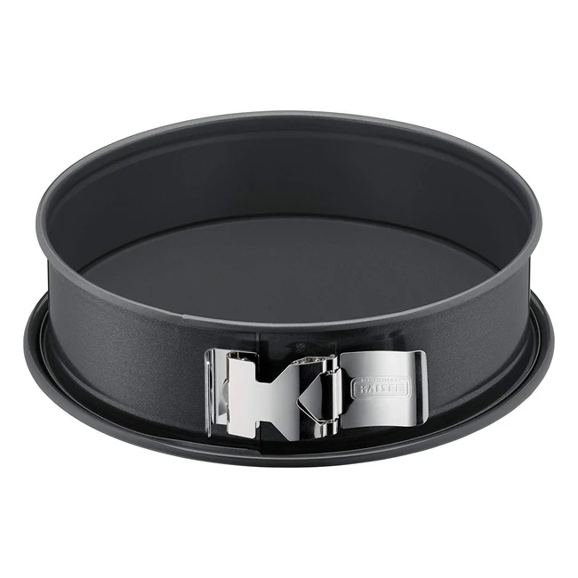 Moule à charnières Kaiser 2300638027 en acier inoxydable transparent 28 cm - Qualité supérieure