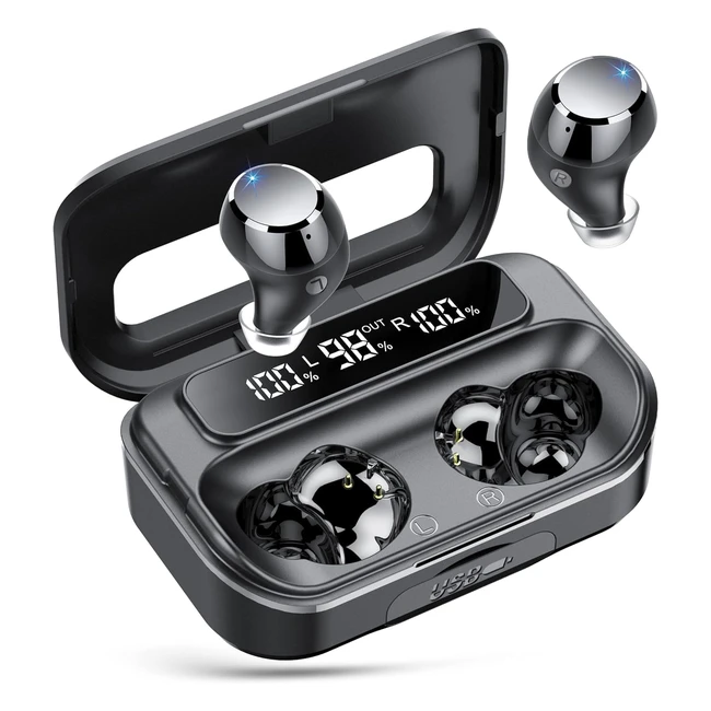 Ecouteurs Bluetooth Sans Fil Lekaby Q26 100H LED Hifi Stro Basses IP7 Tanche