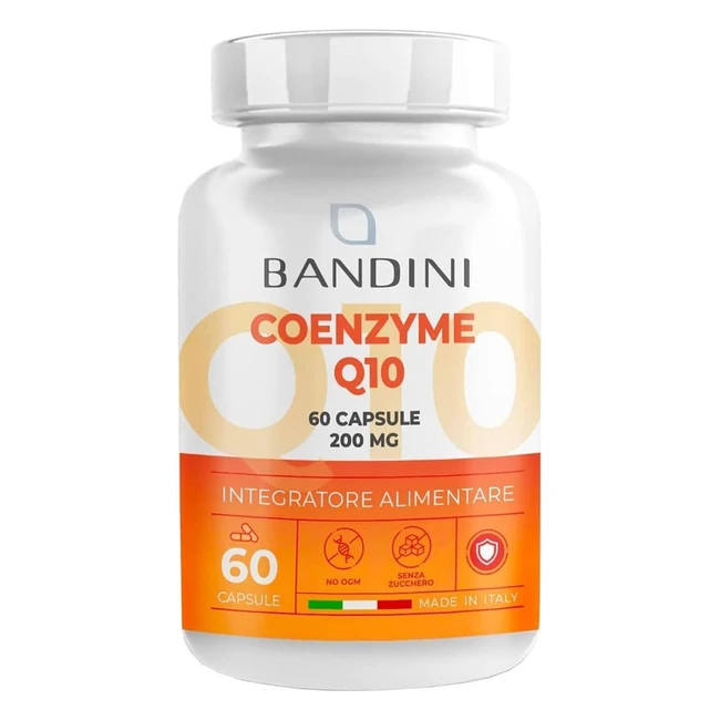 Bandini Coenzima Q10 200mg 60 Capsule - CoQ10 ad Alto Dosaggio