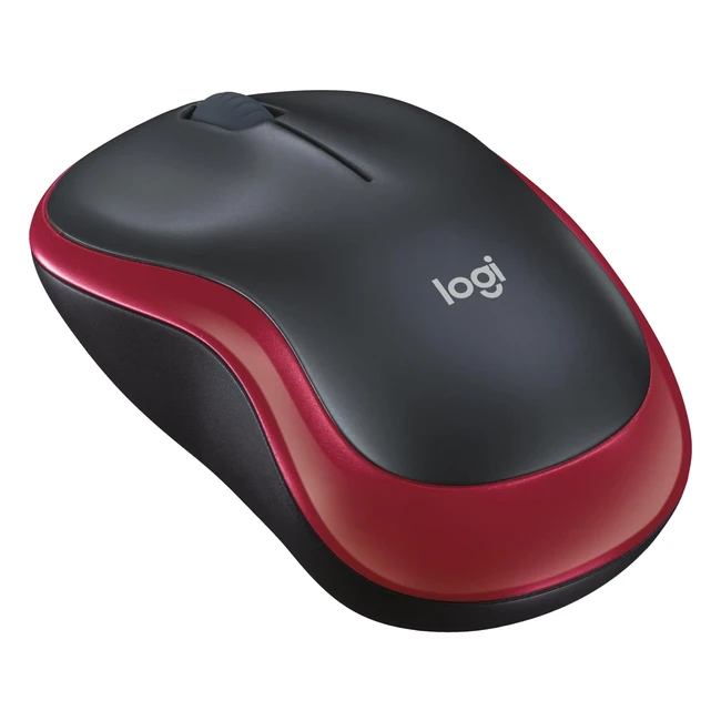 Logitech M185 Kabellose Maus 2,4 GHz USB Nanoempfänger 12 Monate Batterielaufzeit 1000 DPI Optical Tracking