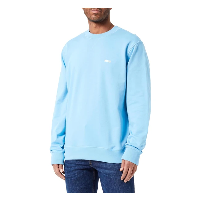 BOSS Herren Wemetamesh Sweatshirt  Baumwollterry  Artwork  Saison