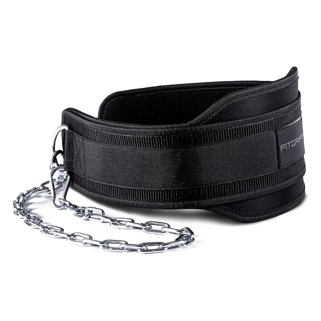 Fitgriff Ceinture Musculation Leste Chaine 2 Mousquetons Dip Belt Haltrophilie Bodybuilding