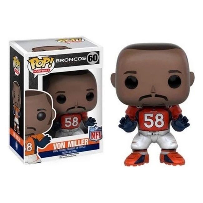 Figura Funko Von Miller Broncos NFL 10232 - Altura 9cm - Vinilo