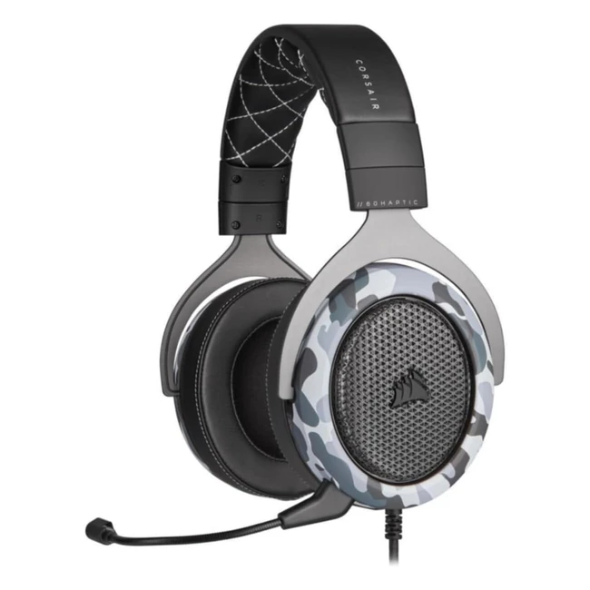Corsair HS60 Haptic Stereo Gaming Headset | Haptic Bass | Taction Technology | Plush Memory Foam | CustomTuned 50mm Neodymium