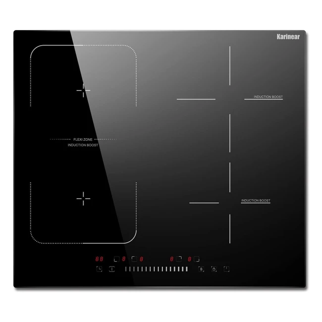 Upgrade Your Cooking with Karinear Induction Hob 60cm - 4 Zones 7200W Boost Func