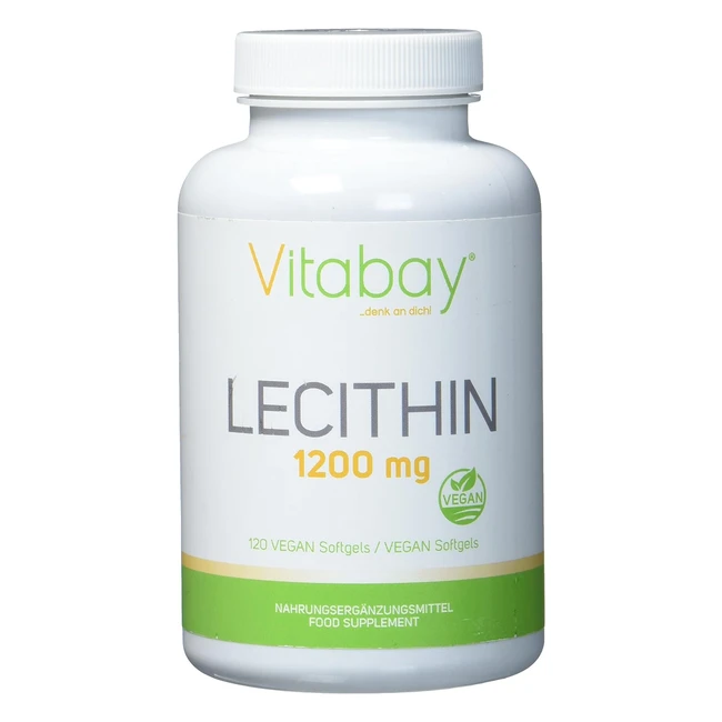 Hochdosiertes Lecithin 1200mg Softgels - Vegan  GMO-frei