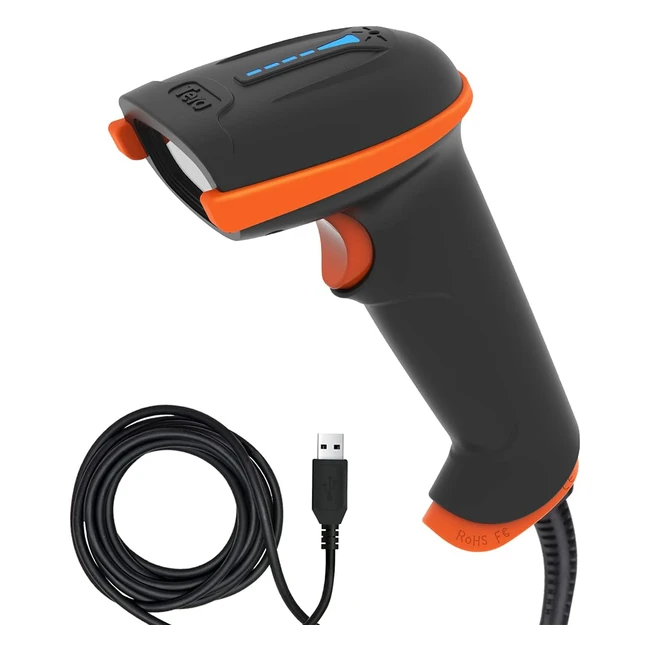 Lettore di Codici a Barre USB 2.0 Tera 1D Laser L5100Y - Scansione Rapida e Accurata