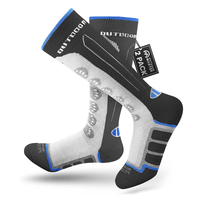 Lot 23 Chaussettes Ski Thermiques Compression Laine Merinos Enfants