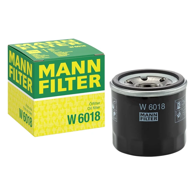 Filtro de Aceite Mannfilter W 6018 para Automóviles - Alta Calidad y Rendimiento