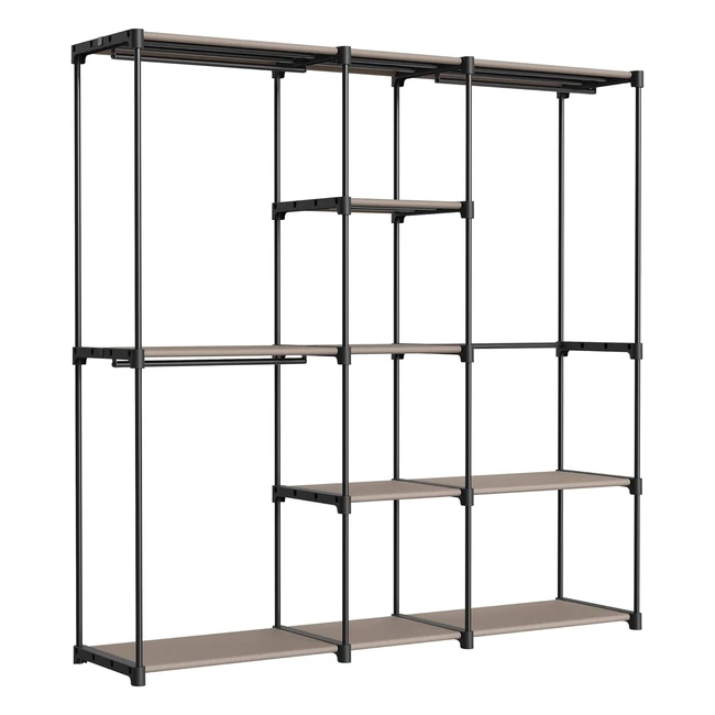 Armario Perchero Songmics 182x43x182cm Topo RYG037R02 - Gran Capacidad y Resistente