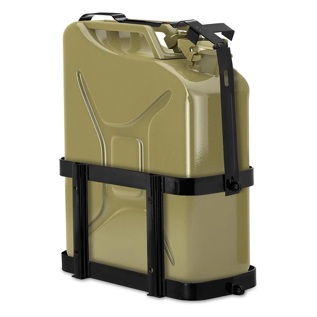 Supporto auto tanica benzina 10-20L metallo moto nero