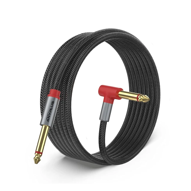 Cable de Audio Guitarra AnyPlus 65ft 1/4 TRS Tejido con Hilo de Pescado