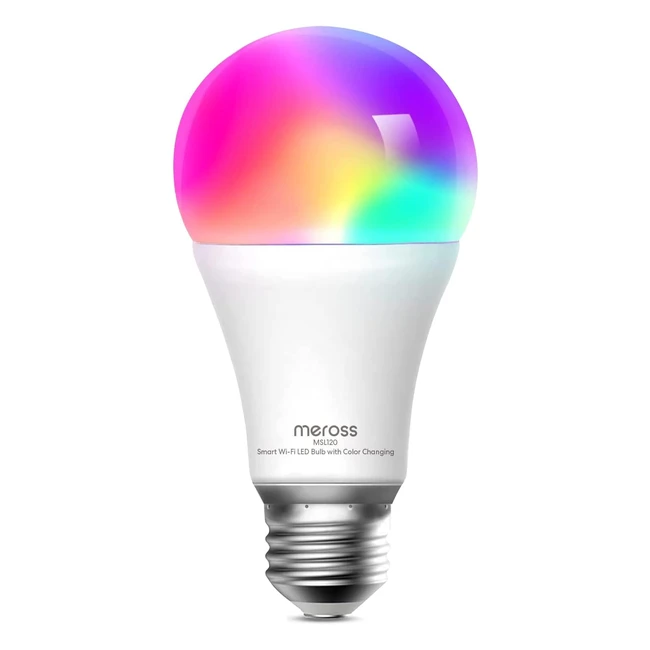 Meross Smart WLAN Glhbirne - Dimmbare LED Birne E27 - Alexa  Google Home komp