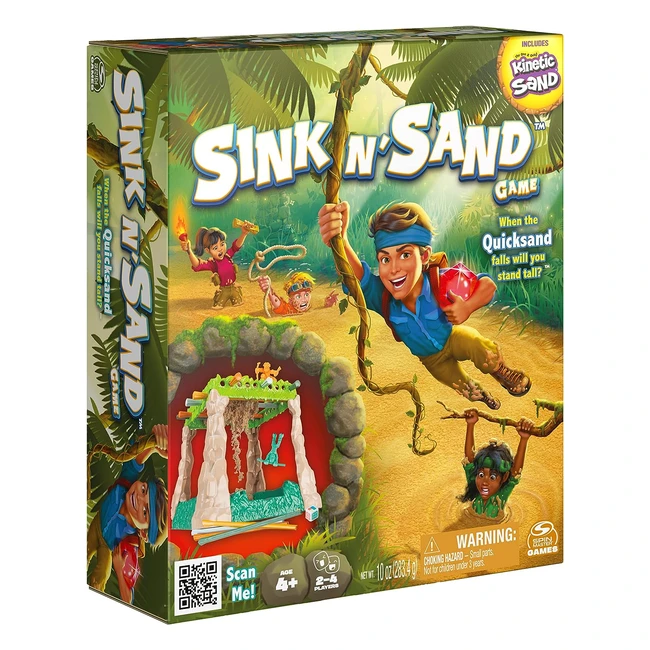 Sink N Sand Quicksand Kids Board Game - Kinetic Sand Sensory Fun  Learning