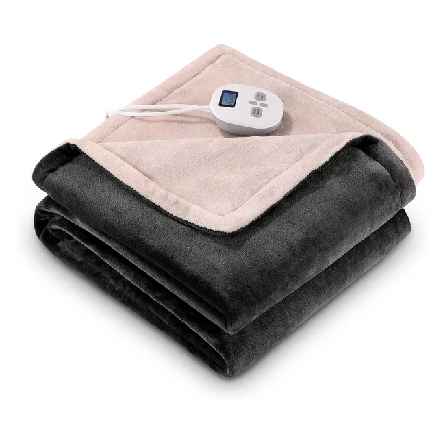 CureCure Luxurious Electric Throw Heated Blanket 10 Heating Levels 150 200cm Sup