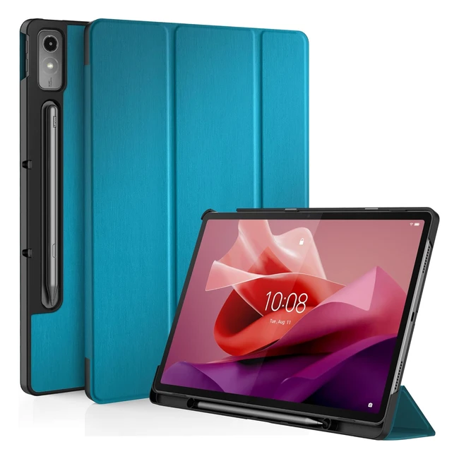 Custodia Lenovo Tab P12 127 Pollici 2023 Ultra Sottile Blu Pavone