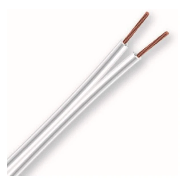 Electraline 10674 Plat Divisible 03VHH Section 2x075 mm 20 mt Blanc - Conducteur