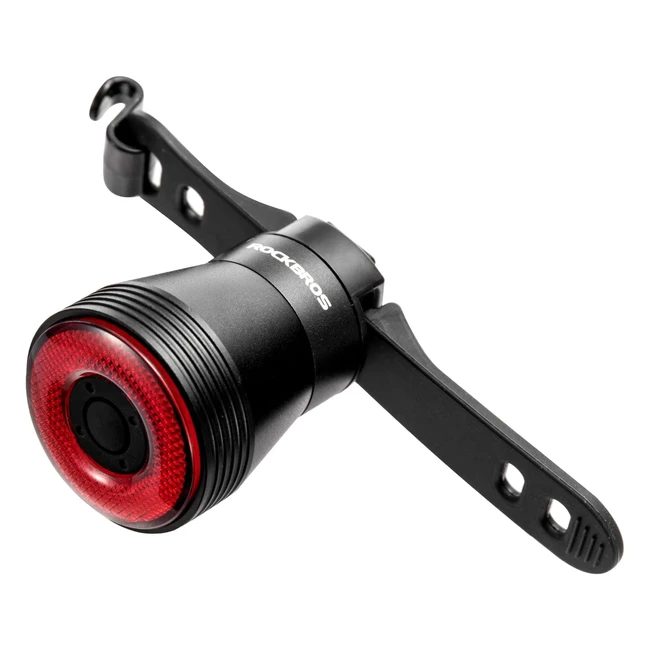 RockBros Luz Trasera LED Recargable USB IP65 - 4 Modos Fijos e Intermitentes