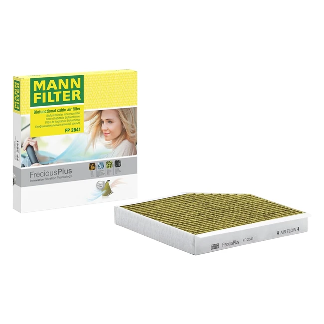 Filtro Habitculo Mannfilter CUK 3360 con Carbn Activo - Proteccin Premium