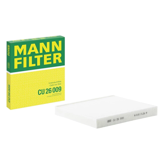 Filtro habitáculo Mannfilter CU 26 009 - Protección premium para tu automóvil