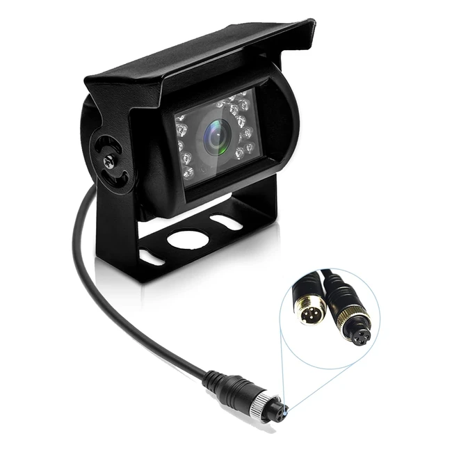 Telecamera Retromarcia Auto Hikity 18 IR Visione Notturna Impermeabile IP67