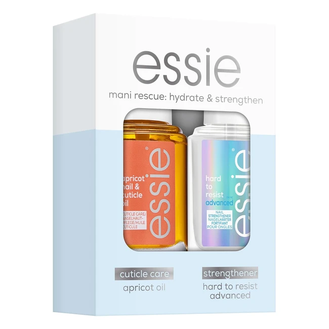 Essie Nail  Cuticle Care Duo Kit - Hard to Resist Advanced Nail Strengthener  
