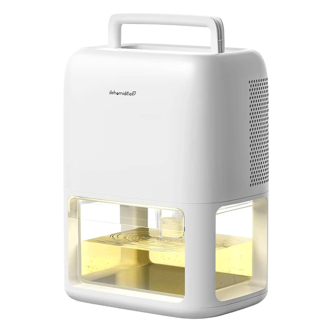 Omisoon Small Dehumidifiers 1800ml Dual Semiconductor Auto Shut Off Timer Portab