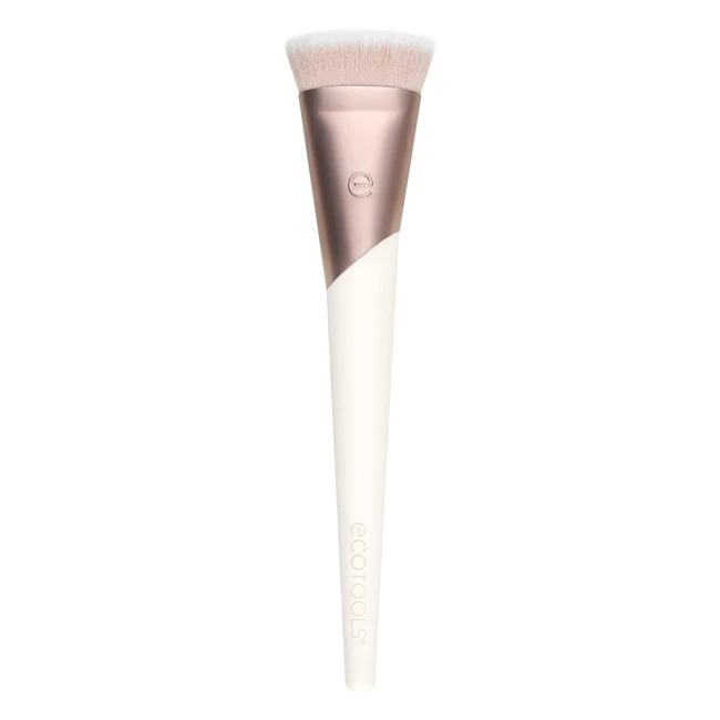 Ecotools Luxe Flawless Foundation Makeup Brush Pink 1234 - Full Coverage Streak