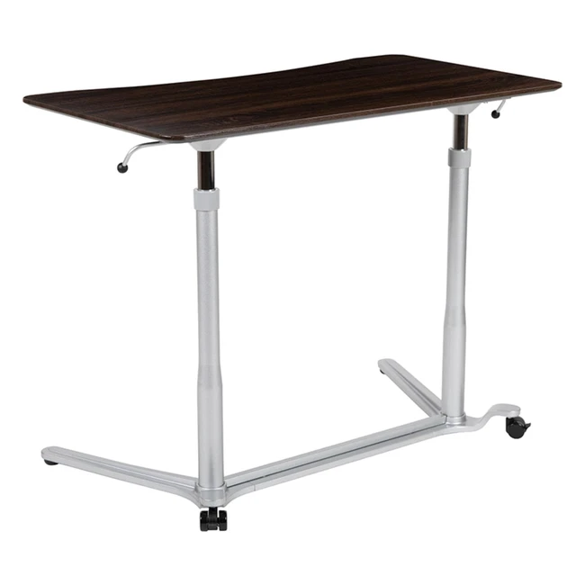 Scrivania Ergonomica Flash Furniture - Posizione ErettaSeduta - Legno Scuro - S