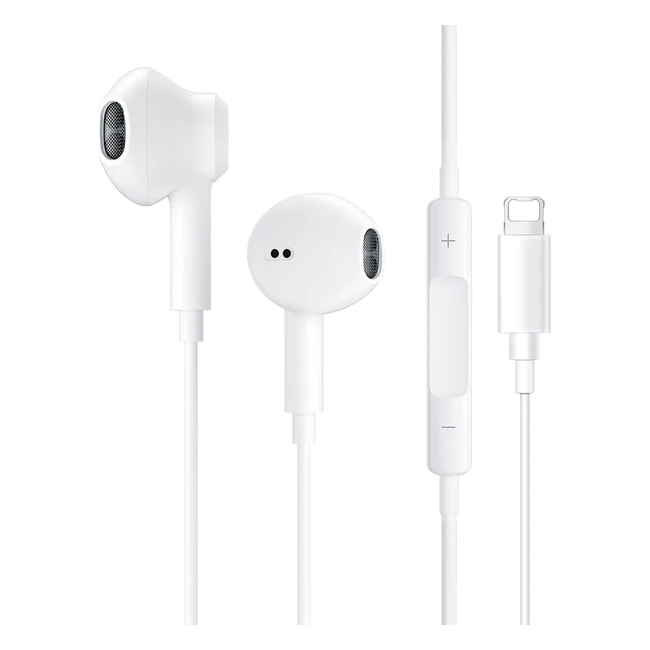 Ecouteurs filaires Stro avec micro et contrle du volume pour iPhone 81111 Pro12 