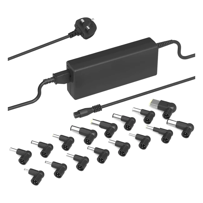 90W Universal Laptop Charger 16 Tips HP Lenovo Acer Asus Dell IBM Toshiba Samsun